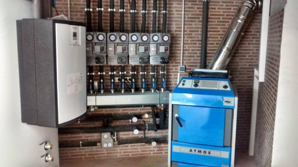 caldera de gasificación de leña 