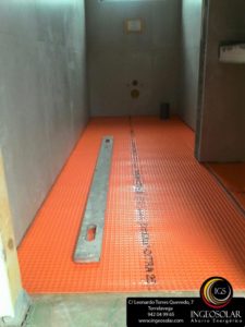 suelo radiante baja inercia con difusor