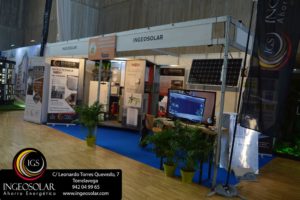 Stand de Energías Renovables en el Salón Inmobiliario de la Vivienda y Decoración 2019 en Cantabria por Ingeosolar