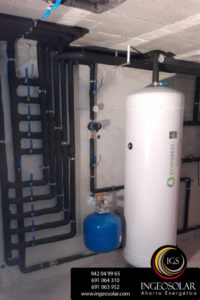 acumulador de agua de ecoforest para geotermia de ingeosolar