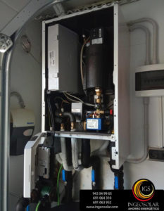 bomba de calor wolf Bw 1S abierta por ingeosolar
