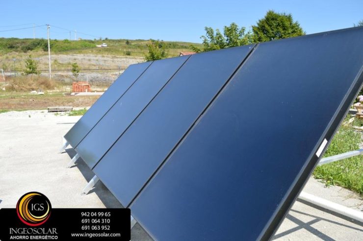 panales solares térmicos para producción de agua caliente sanitaria por ingeosolar