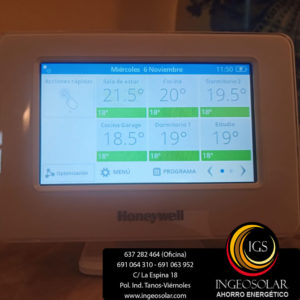 soporte sobremesa honeywell evohome ingeosolar