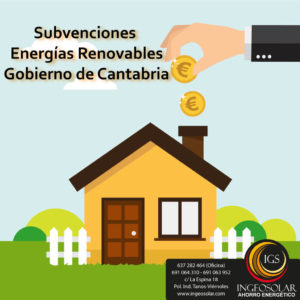 Subvención de Energías Renovables 2020 en Cantabria