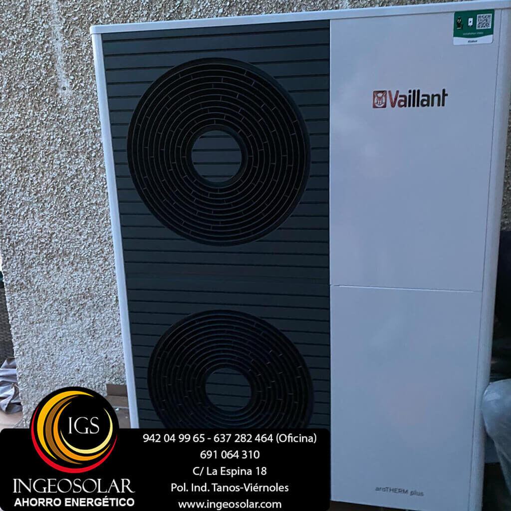 unidad exterior aerotermia vaillant r290 ingeosolar