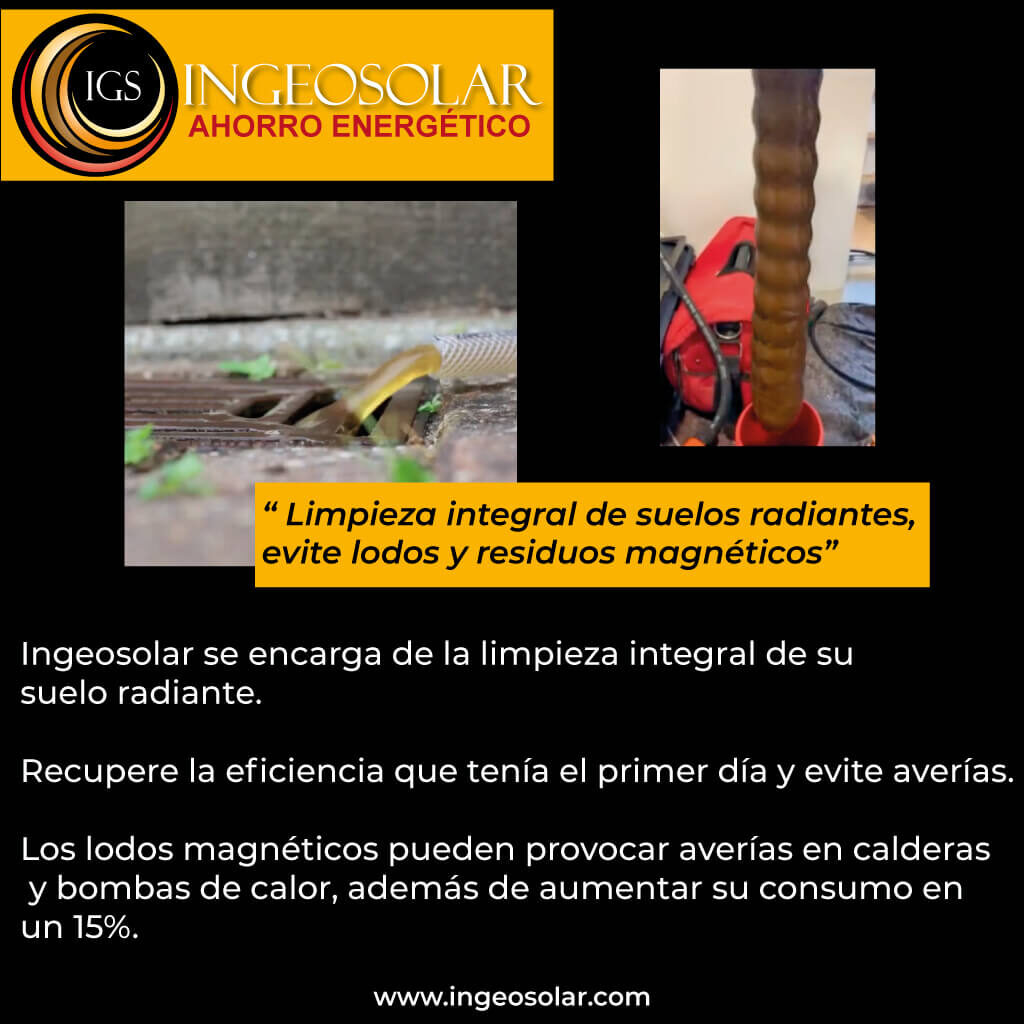 limpieza lodos magneticos suelo radiante ingeosolar