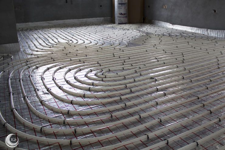 suelo radiante por aerotermia - Ingeosolar