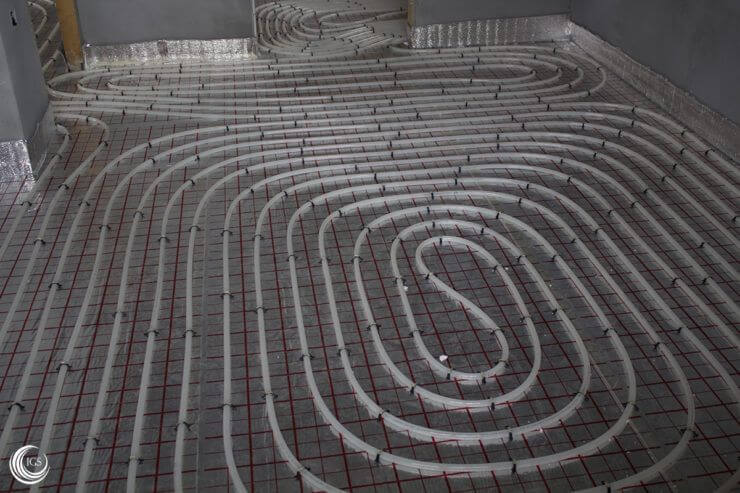 suelo radiante por aerotermia - Ingeosolar