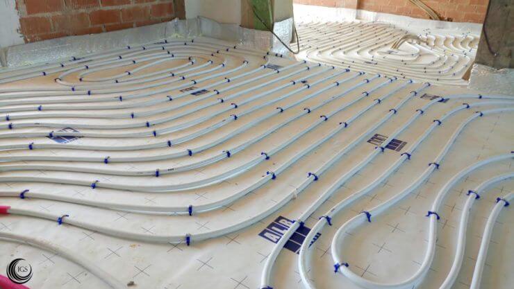 instalación de suelo radiante en Cantabria - Ingeosolar