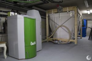 Caldera de pellets con silo - Ingeosolar