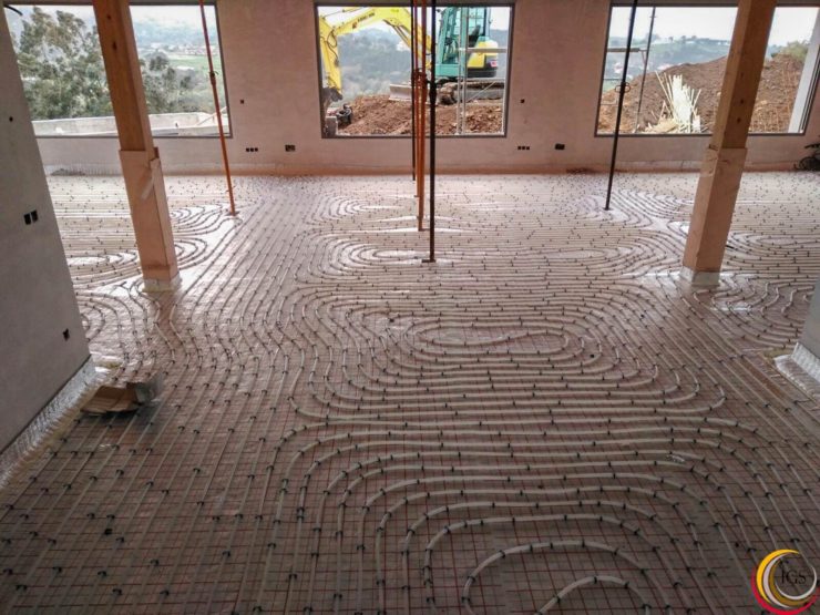 Suelo radiante con aerotermia - Ingeosolar