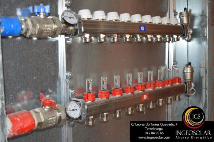 Armario de colectores para calefaccion - Ingeosolar