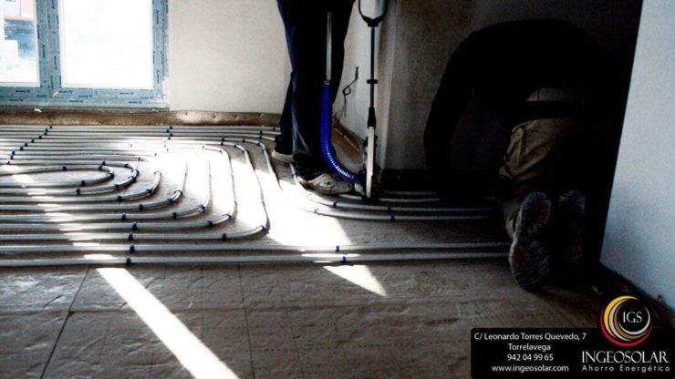 instalacion de suelo radiante - Ingeosolar
