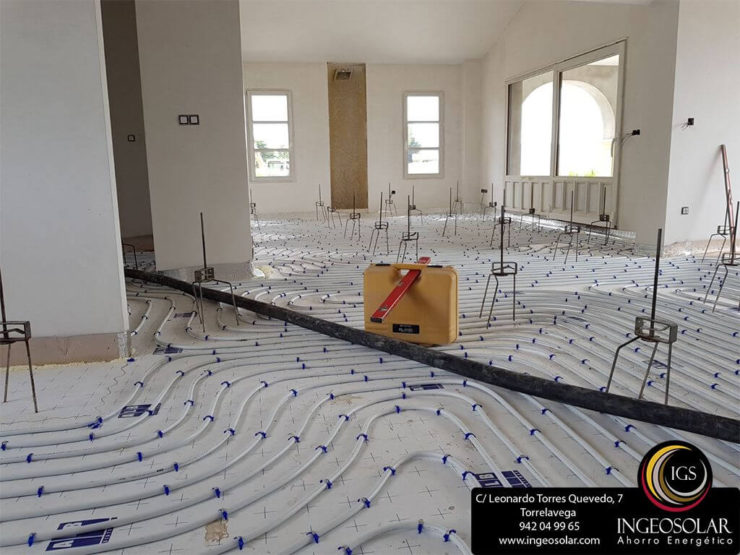 Suelo radiante instalado en Suesa (Cantabria) - Ingeosolar