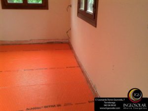suelo radiante baja inercia con difusor - Ingeosolar