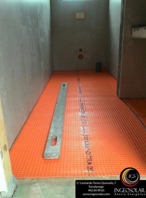 suelo radiante por baja inercia con difusor - Ingeosolar