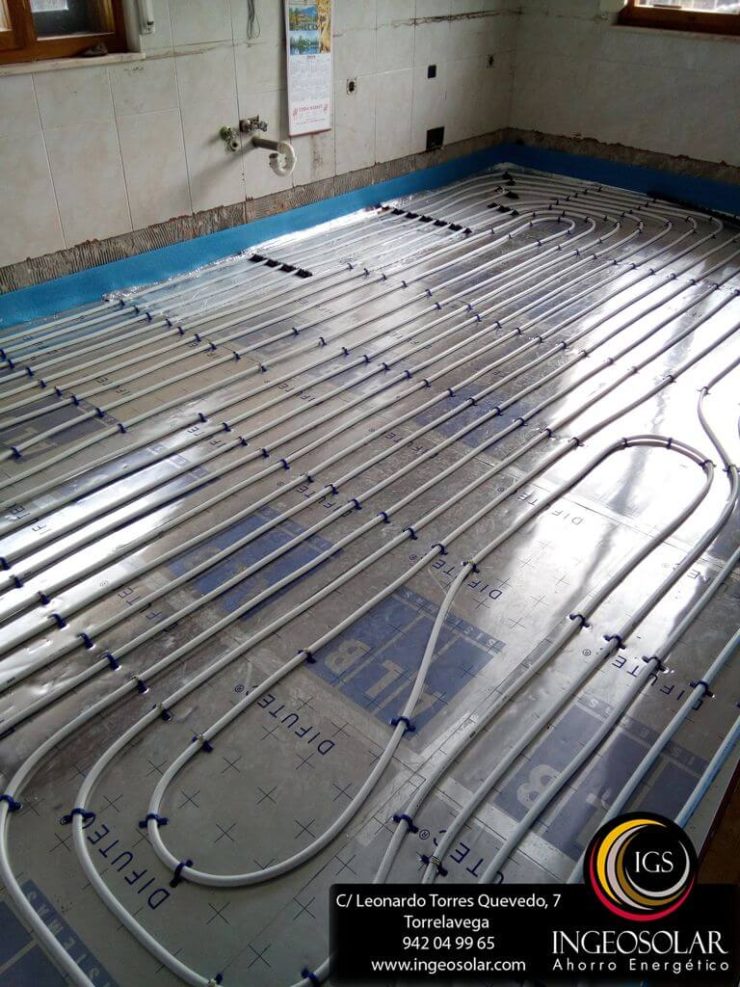 Suelo Radiante en cocina - Ingeosolar
