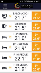 control de termostato wifi desde movil ingeosolar