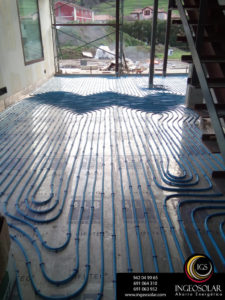 suelo radiante en vivienda unifamiliar ingeosolar