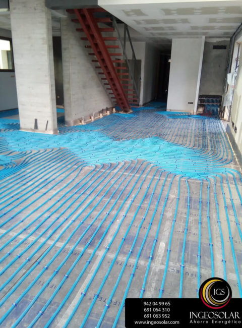 suelo radiante y geotermia ingeosolar