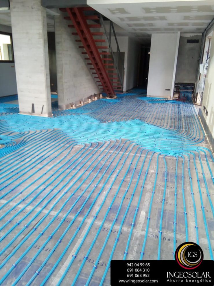 suelo radiante y geotermia ingeosolar