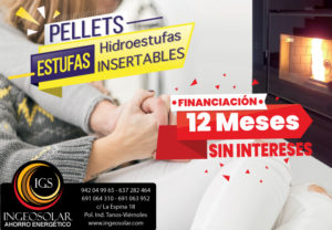 Estufas de pellets 12 meses sin intereses ingeosolar