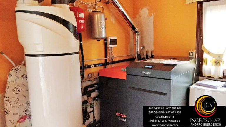Caldera Biopel de pellets por Ingeosolar