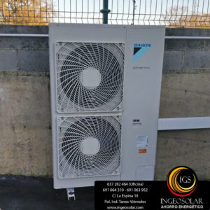 unidad exterior aerotermia daikin ingeosolar