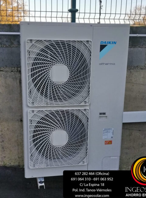 unidad exterior aerotermia daikin ingeosolar