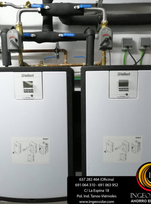 aeortermia vaillant en cascada ajo ingeosolar