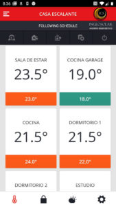 evohome honeywell desde móvil ingeosolar