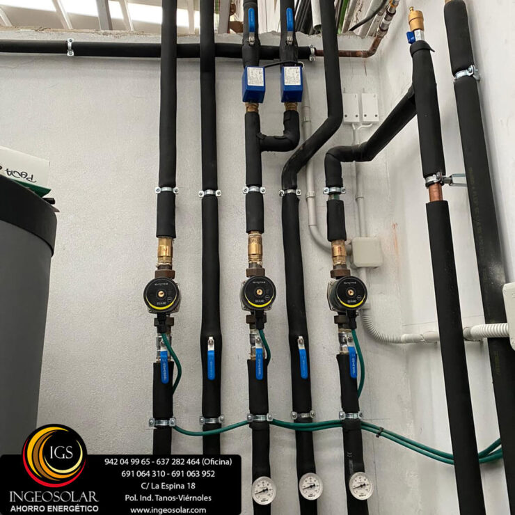 sala tecnica caldera pellets ingeosolar