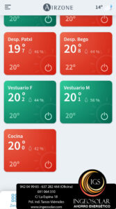 regulacion de temperatura centralizada ingeosolar