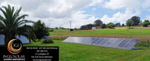 16 paneles solares montados en suelo ingeosolar