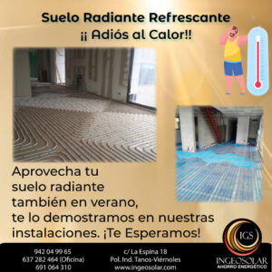 Refrescar casa con suelo radiante refrescante