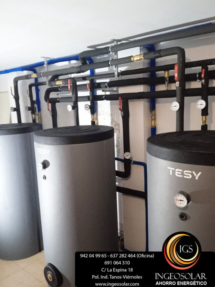 Acumuladores de agua caliente para aerotermia ingeosolar