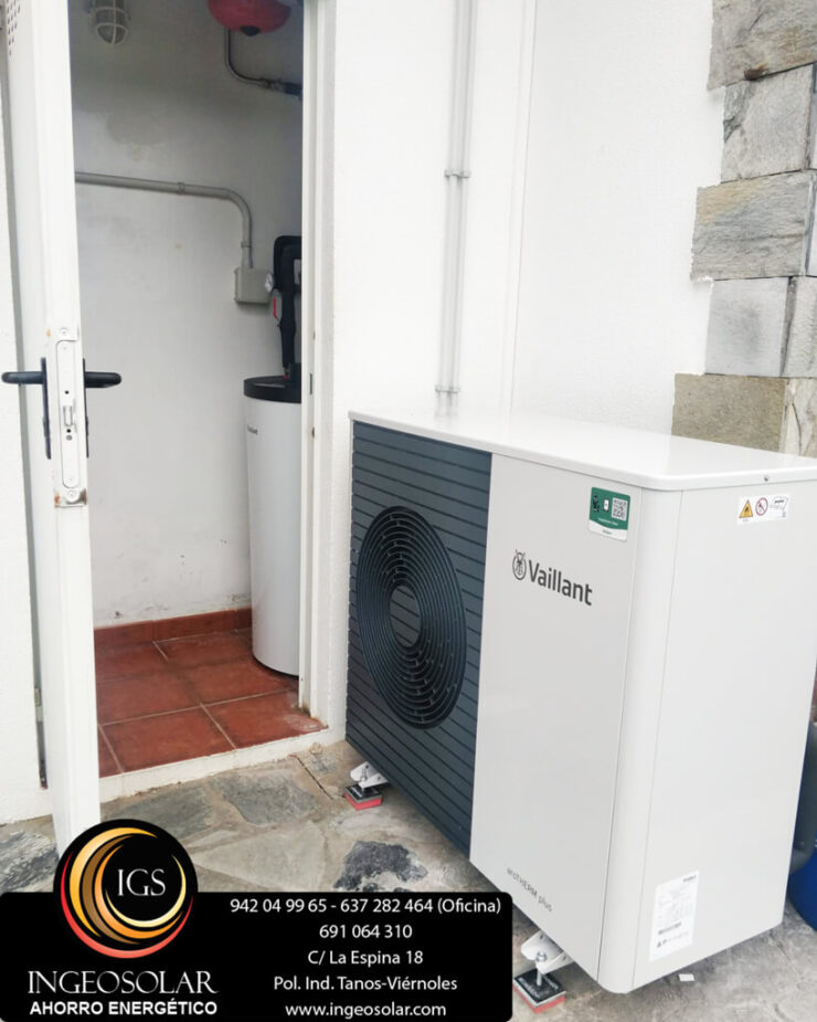Sustitución caldera propano por aerotermia vaillant ingeosolar