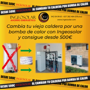 500 euros por cambio caldera - ingeosolar